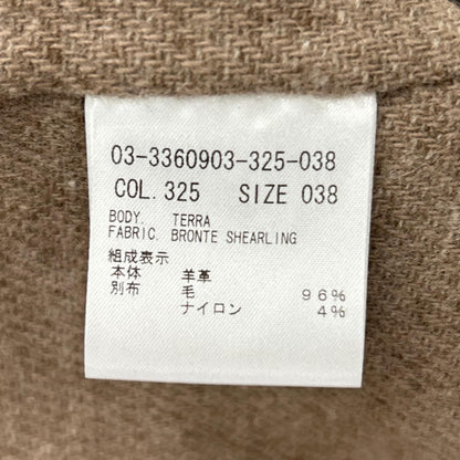 theory luxe セオリーリュクス 03-3360903-325 ベージュ ムートン 異素材コンビベスト ベスト