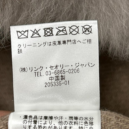 theory luxe セオリーリュクス 03-3360903-325 ベージュ ムートン 異素材コンビベスト ベスト