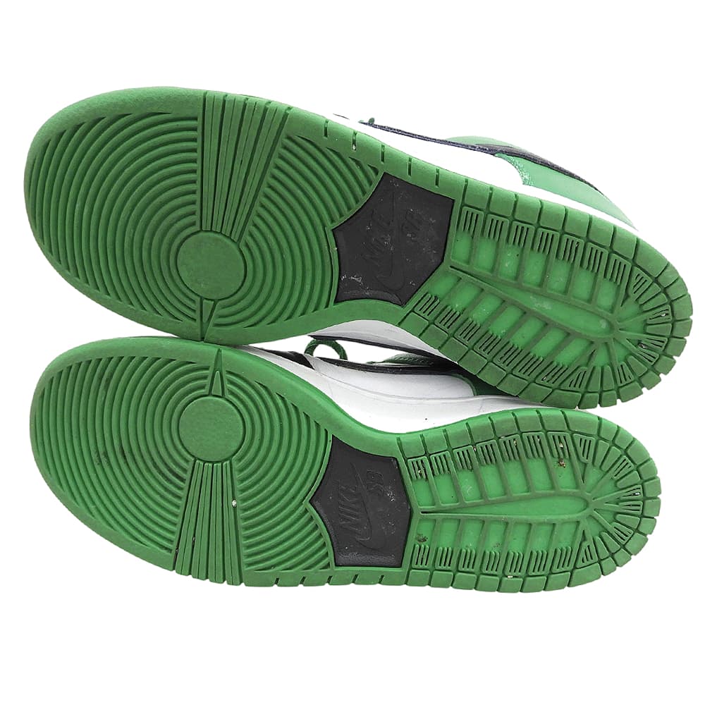 NIKE ナイキ SB ダンク ロー プロ スニーカー レザー シューズ メンズ ブラック×グリーン 26.5cm BQ6817 シューズ