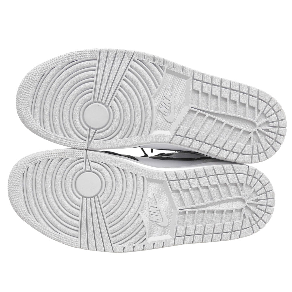 NIKE ナイキ 美品 エアジョーダンワンレトロ ハイカット スニーカー シューズ メンズ ホワイト/ブラック 27cm 555088-108 シューズ