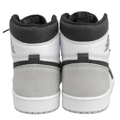 NIKE ナイキ 美品 エアジョーダンワンレトロ ハイカット スニーカー シューズ メンズ ホワイト/ブラック 27cm 555088-108 シューズ