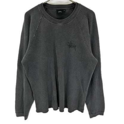 stussy ステューシー Washed Black BASIC STUSSY THERMAL トップス