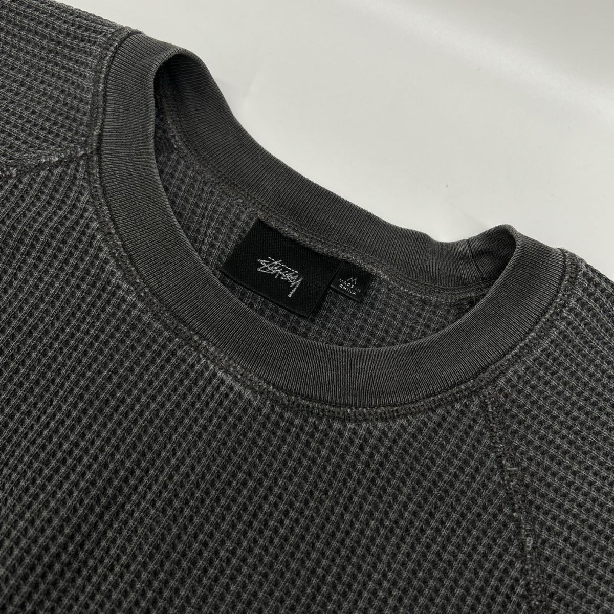 stussy ステューシー Washed Black BASIC STUSSY THERMAL トップス
