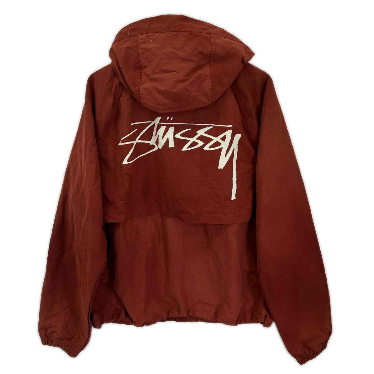 stussy ステューシー レッド BEACH SHELL WAVE DYE ジャケット