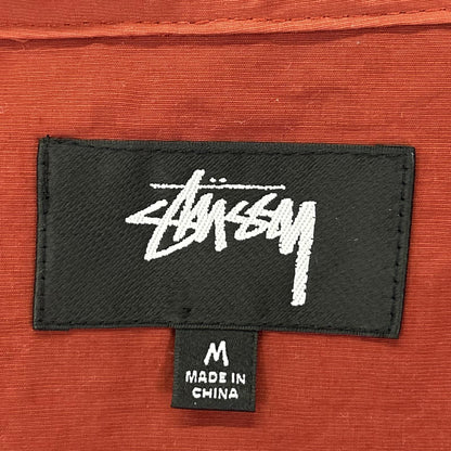 stussy ステューシー レッド BEACH SHELL WAVE DYE ジャケット