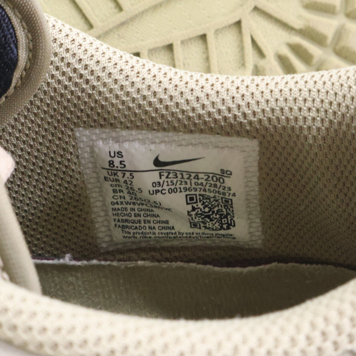 NIKE ナイキ ｘTravis Scott トラヴィススコット FZ3124-200 AIR JORDAN 1 LOW GOLF ローカットスニーカー シューズ