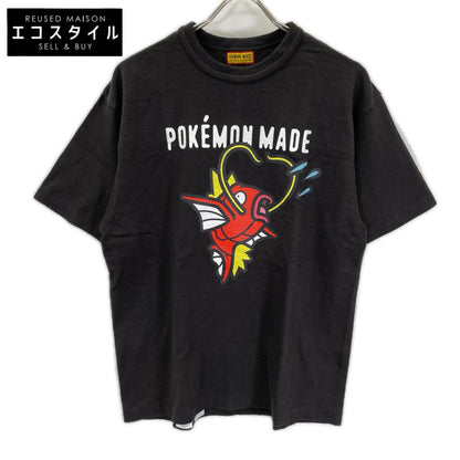 HUMAN MADE ヒューマンメイド ×ポケモンメイド ブラック グラフィック コイキング Tシャツ トップス