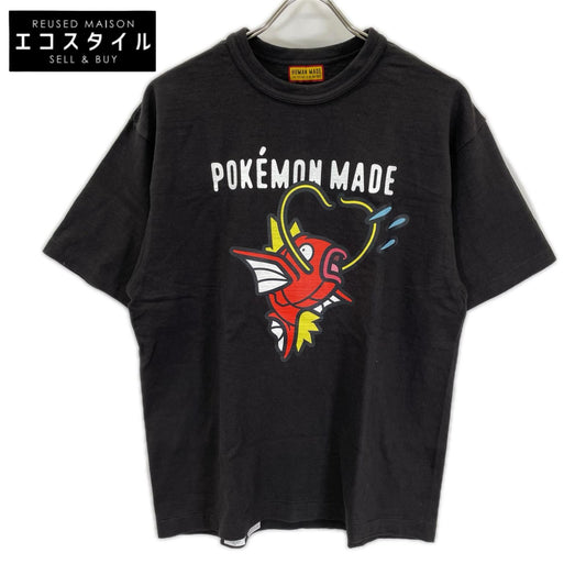 HUMAN MADE ヒューマンメイド ×ポケモンメイド ブラック グラフィック コイキング Tシャツ トップス