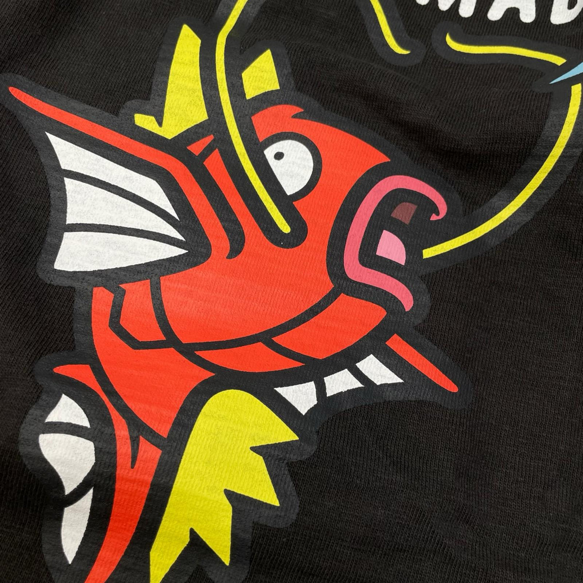 HUMAN MADE ヒューマンメイド ×ポケモンメイド ブラック グラフィック コイキング Tシャツ トップス