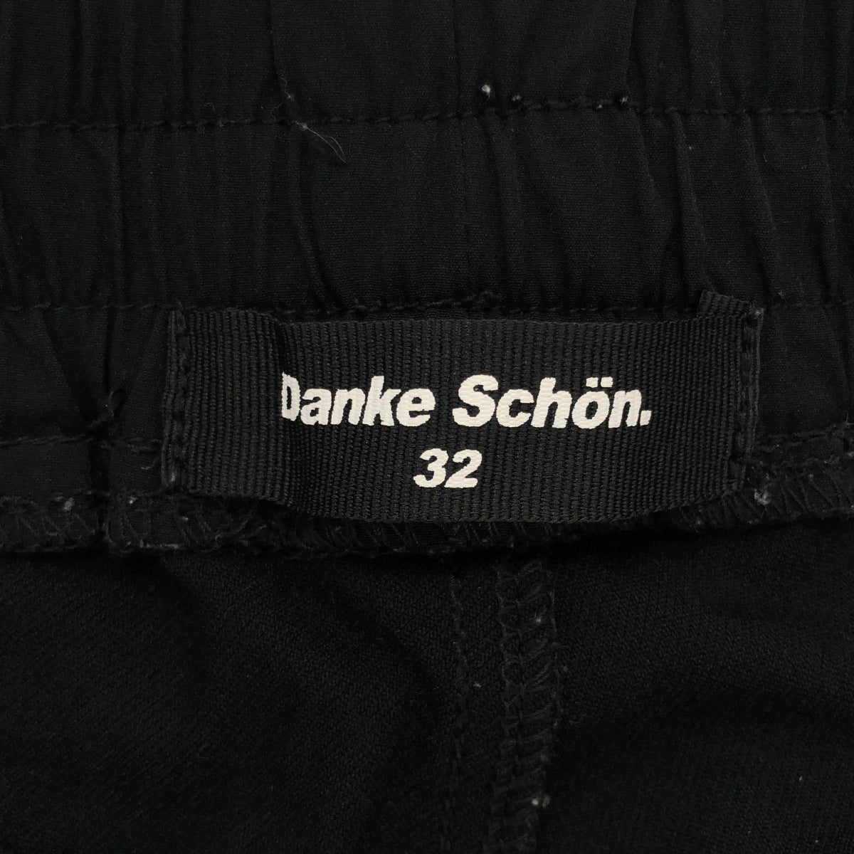 DANKE SCHON ダンケシェーン 22A-PTL019 ブラック コーティングカーゴパンツ ボトムス