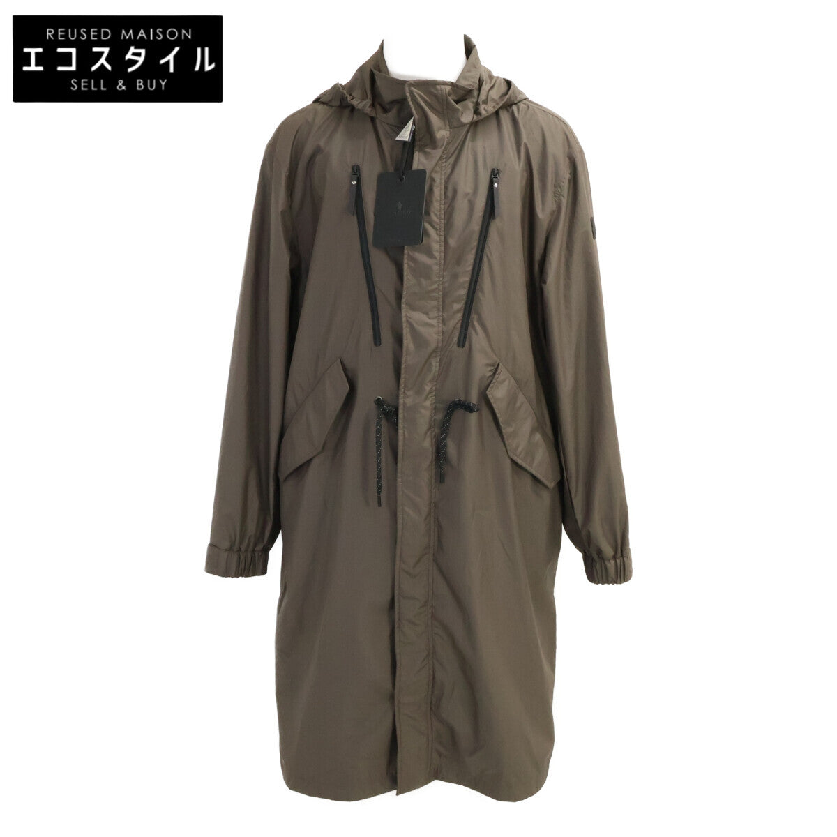 MONCLER モンクレール 【新品同様/25年製】ALISO ナイロン フーディロング コート