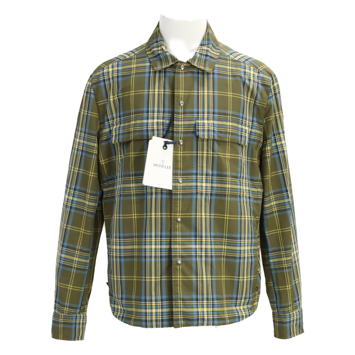 MONCLER モンクレール 【新品同様/25年製】CAMCIA チェック ジップアップ シャツジャケット ジャケット