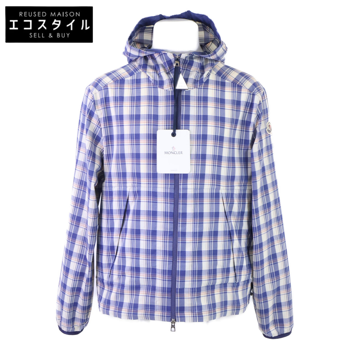 MONCLER モンクレール 【新品同様/25年製】NATISONE チェック ジップアップ フーディジャケット ジャケット