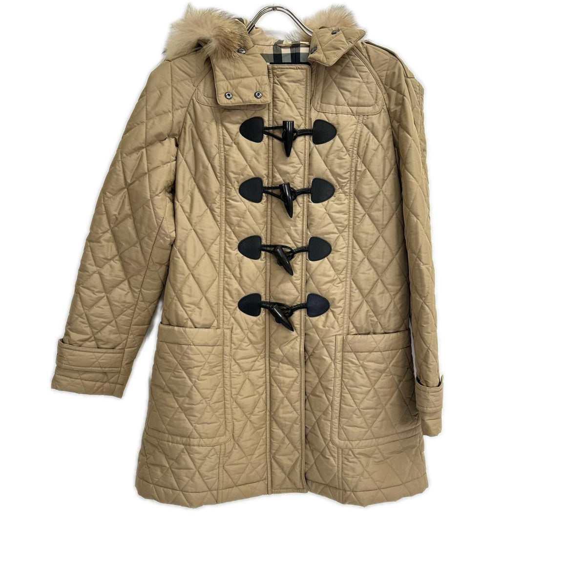 Burberry LONDON バーバリーロンドン B1C08-263-50 ベージュ キルティング ダッフル コート コート
