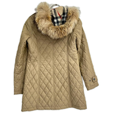 Burberry LONDON バーバリーロンドン B1C08-263-50 ベージュ キルティング ダッフル コート コート