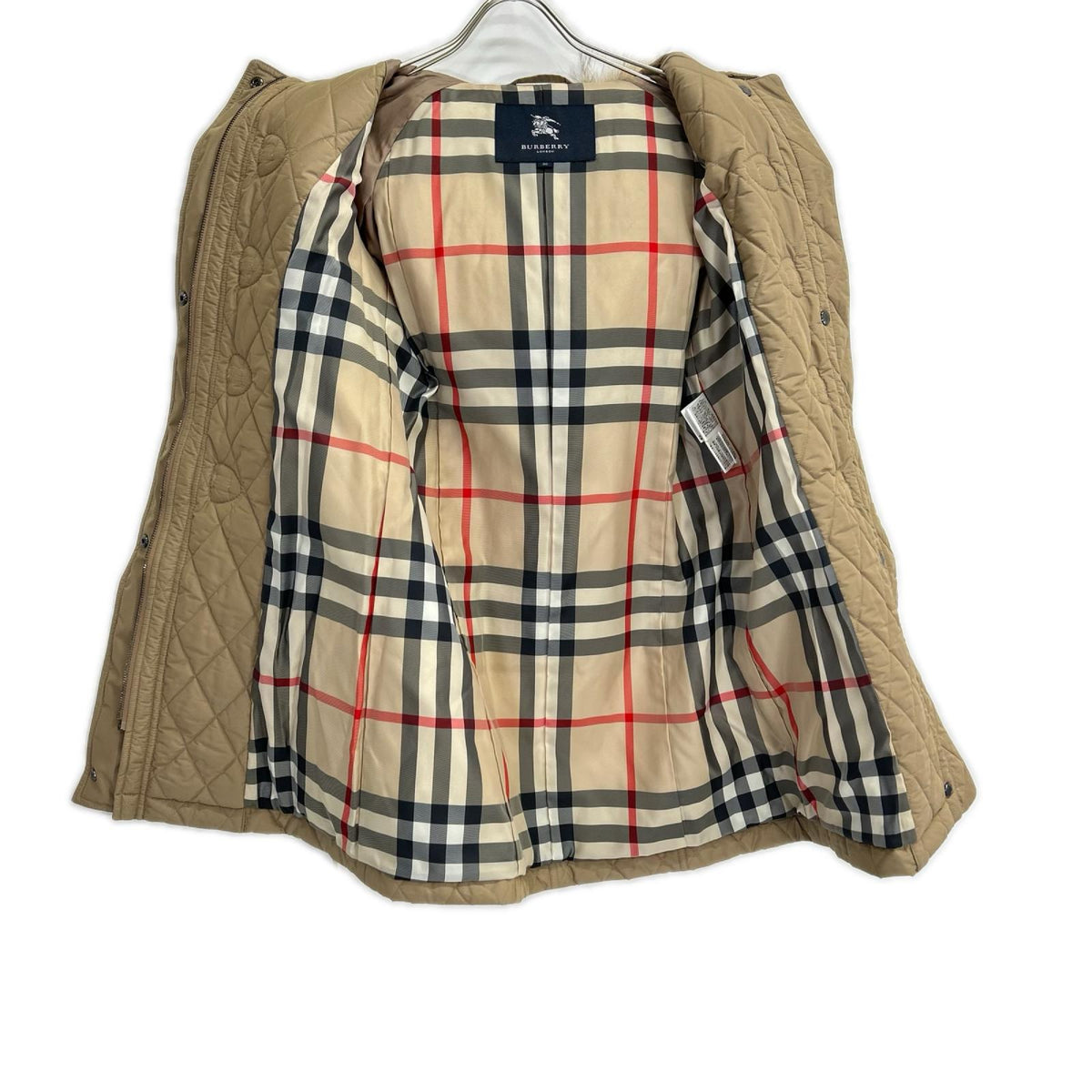 Burberry LONDON バーバリーロンドン B1C08-263-50 ベージュ キルティング ダッフル コート コート