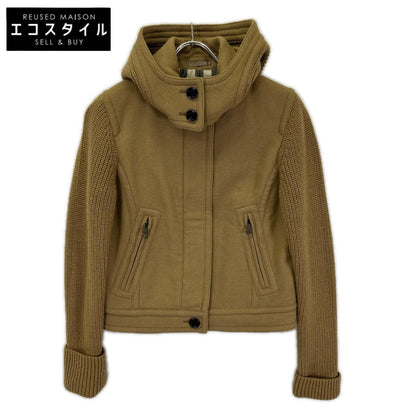 Burberry LONDON バーバリーロンドン B1E06-657-46 フーディー ジップ ニット ジャケット