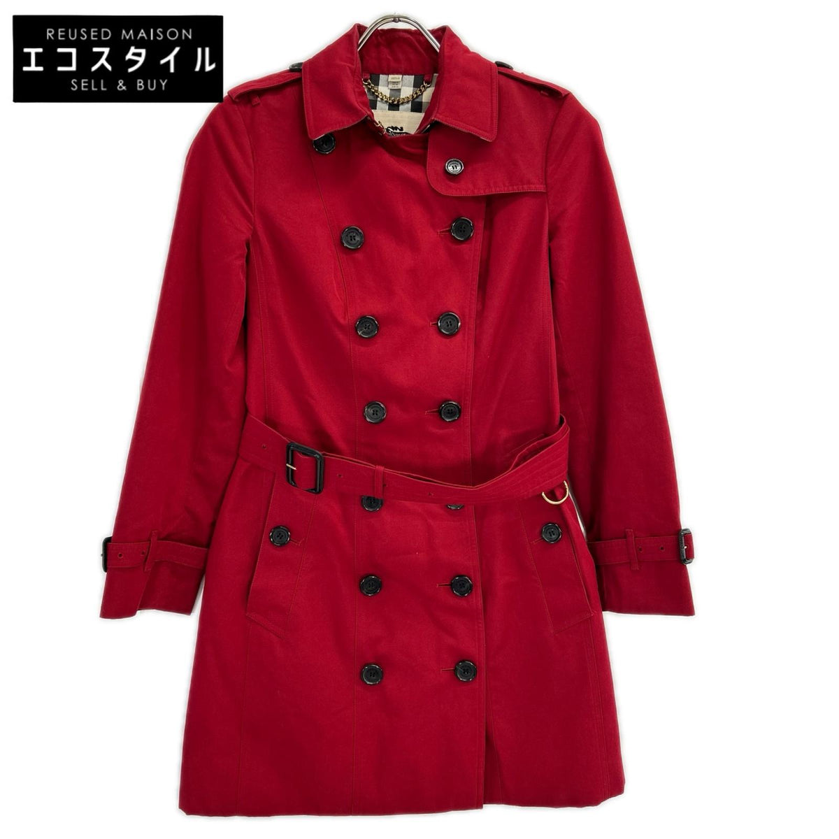 Burberry LONDON バーバリーロンドン レッド GBBURLIMCAS トレンチコート コート
