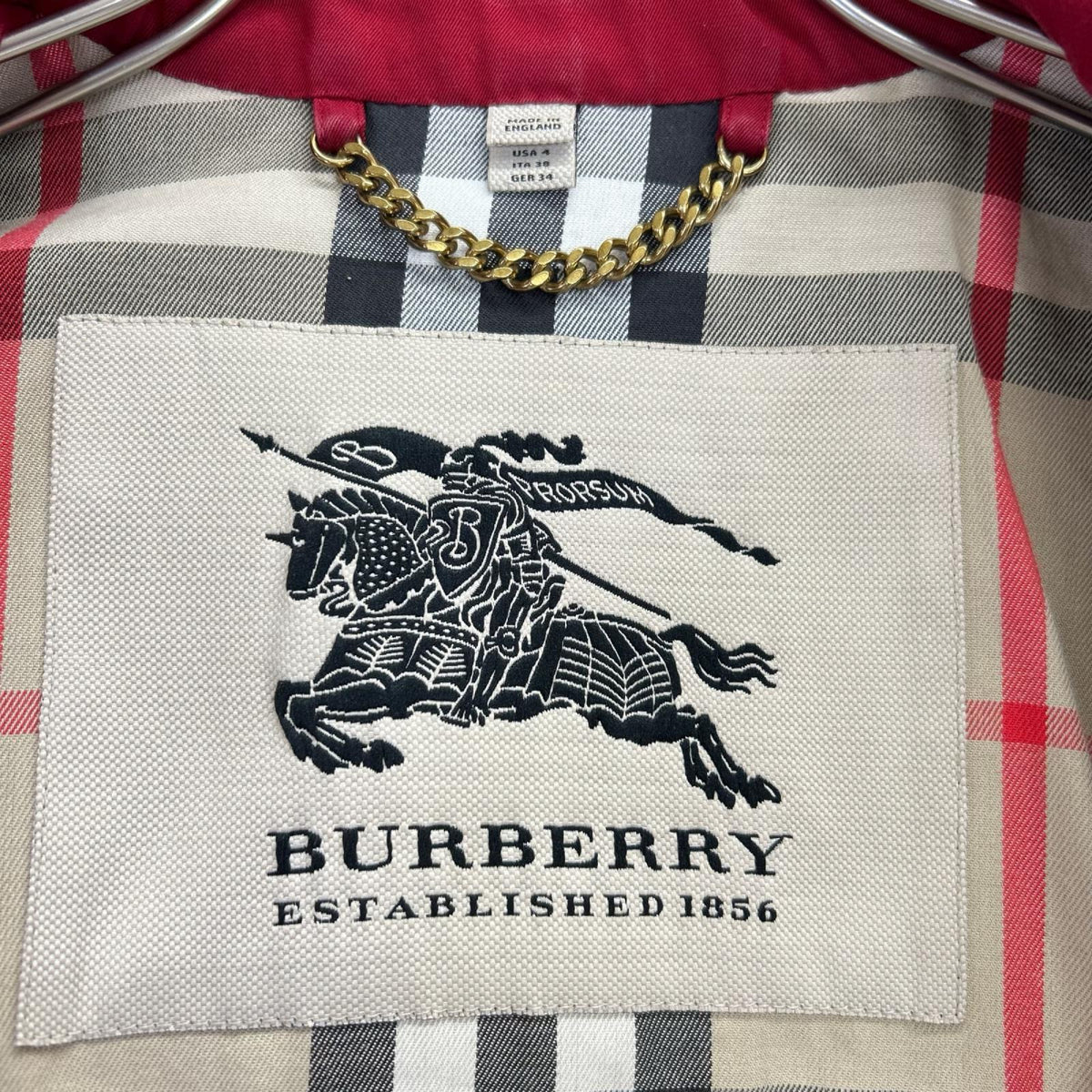 Burberry LONDON バーバリーロンドン レッド GBBURLIMCAS トレンチコート コート
