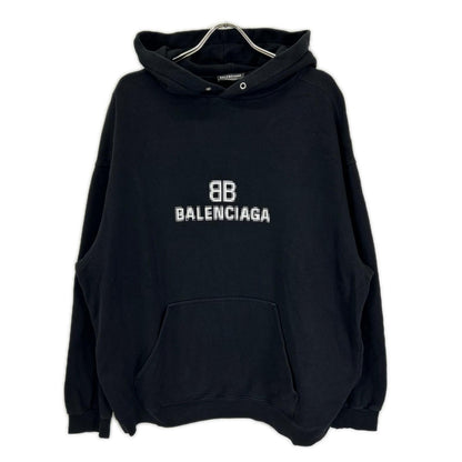 BALENCIAGA バレンシアガ 21年製 600583 ブラック BB PIXEL LOGO HOODIE トップス