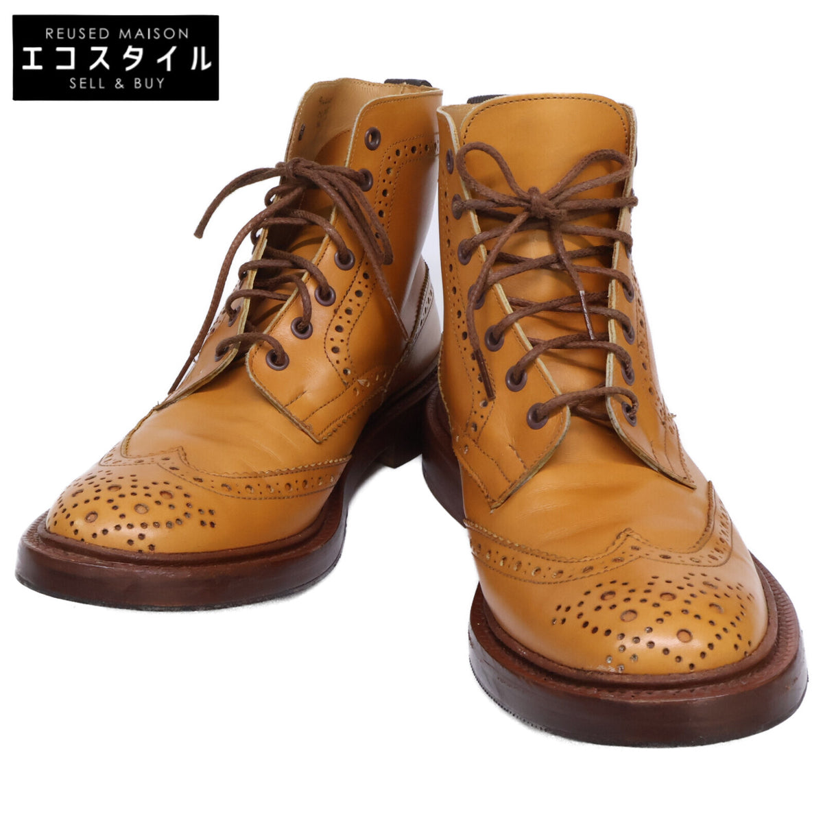 Tricker's トリッカーズ 【美品】m2508 MALTON モールトン ブローグ カントリーブーツ シューズ