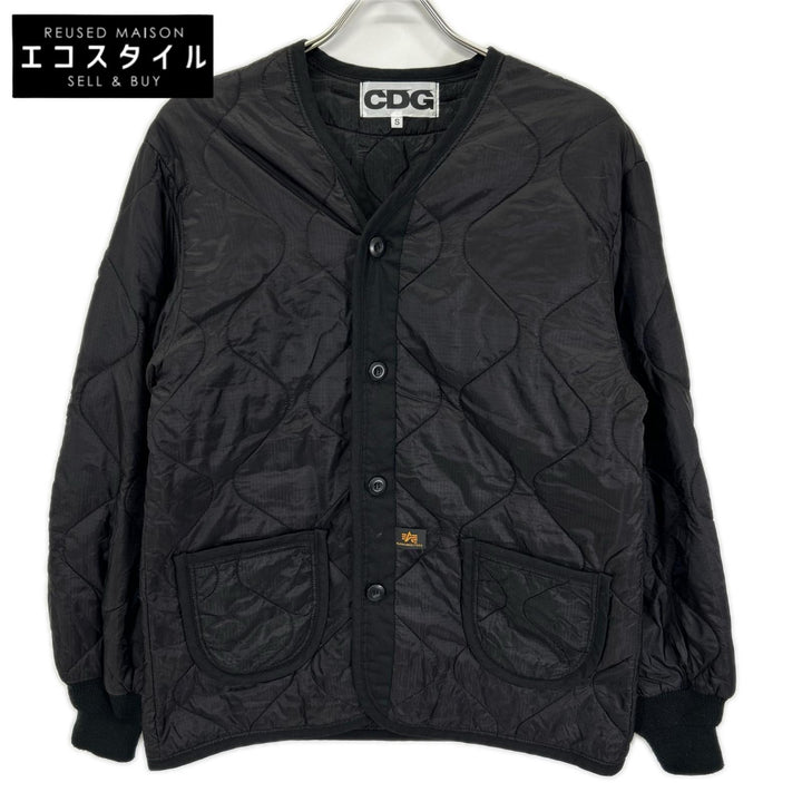 CDG シーディージー SB-J001 ×ALPHA INDUSTRIES ブラック キルティングジャケット ジャケット