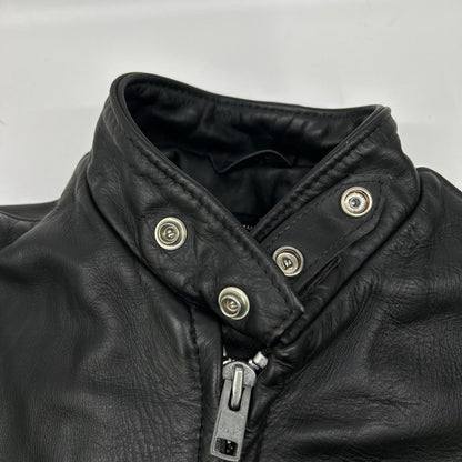 schott ショット 641 ブラック USA製 牛革 シングルライダース ジャケット ジャケット