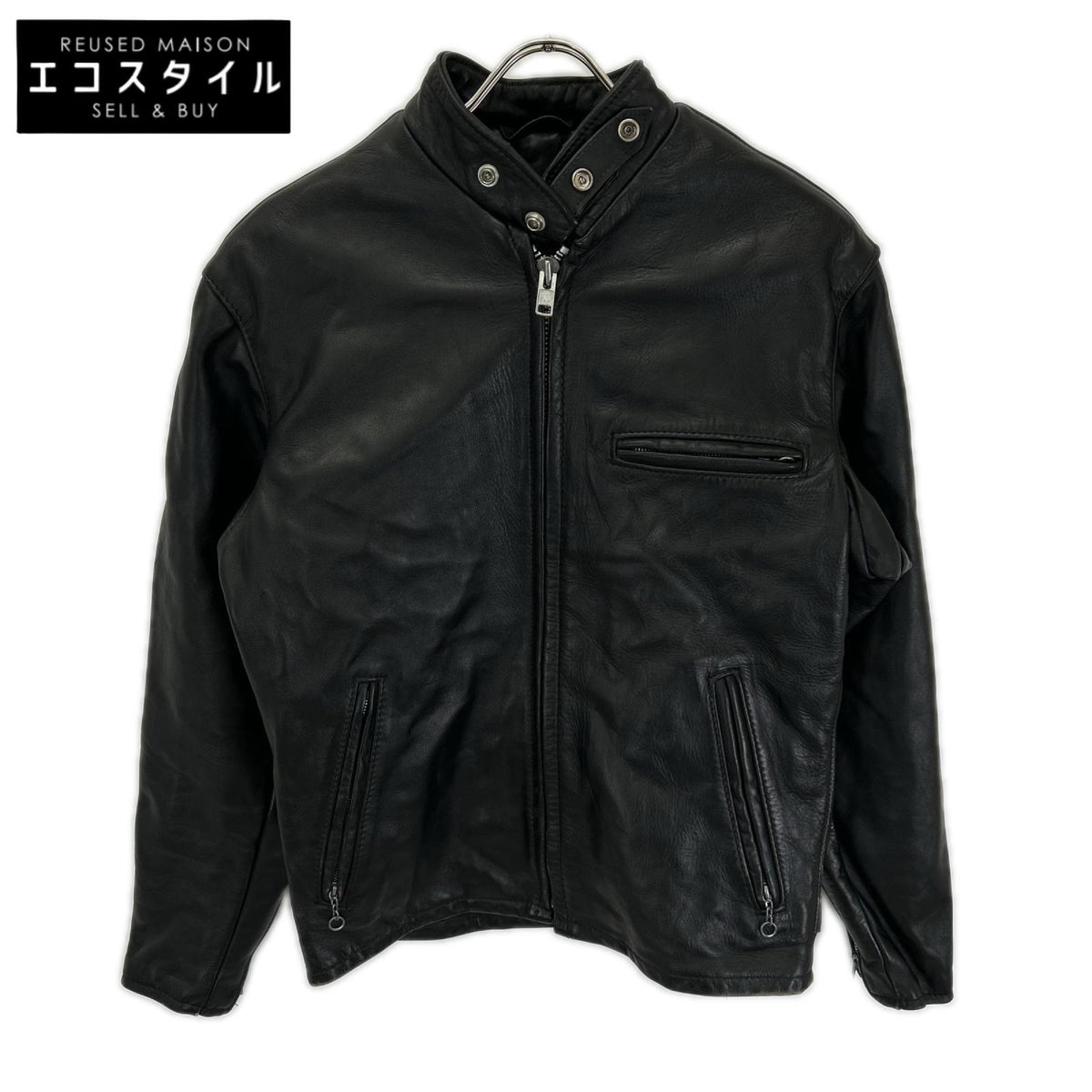 schott ショット 641 ブラック USA製 牛革 シングルライダース ジャケット ジャケット