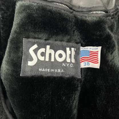 schott ショット 641 ブラック USA製 牛革 シングルライダース ジャケット ジャケット