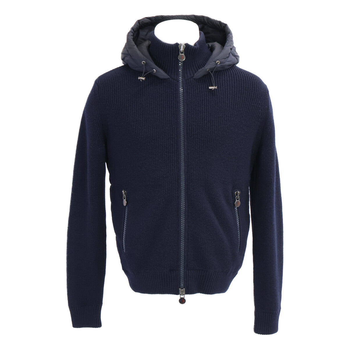 MONCLER モンクレール B20919413500 MAGLIONE TRICOT CARDIGAN ニット/ナイロン切替 フーディダウンジャケット ジャケット