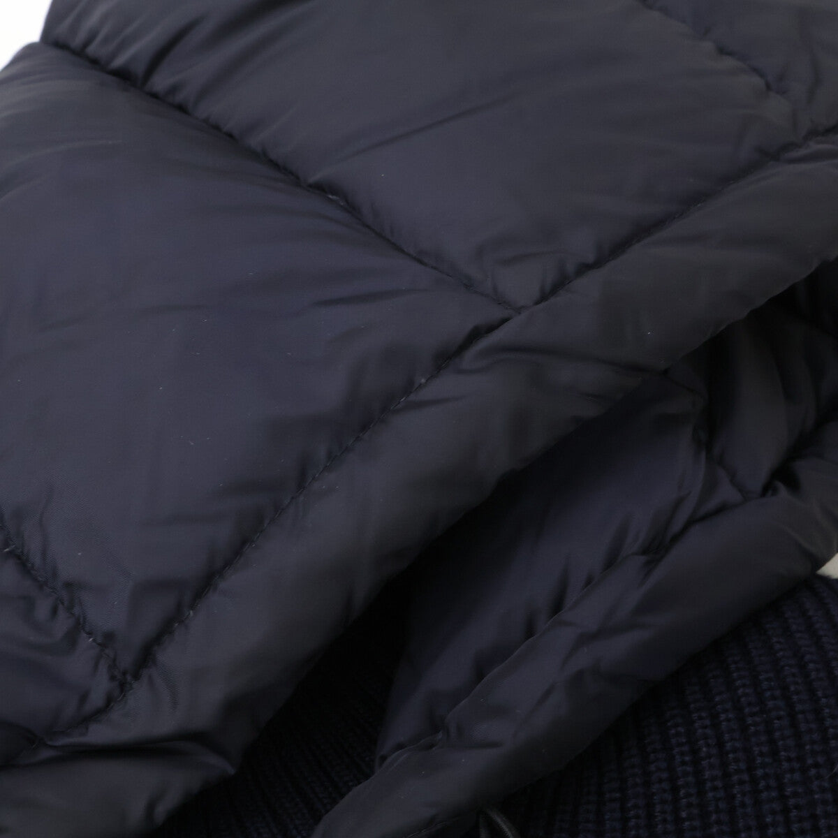 MONCLER モンクレール B20919413500 MAGLIONE TRICOT CARDIGAN ニット/ナイロン切替 フーディダウンジャケット ジャケット