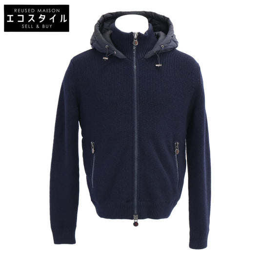 MONCLER モンクレール B20919413500 MAGLIONE TRICOT CARDIGAN ニット/ナイロン切替 フーディダウンジャケット ジャケット