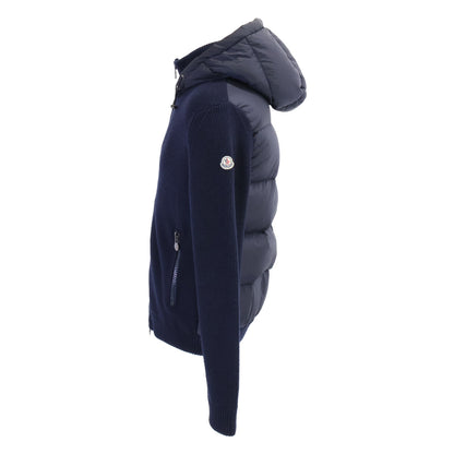 MONCLER モンクレール B20919413500 MAGLIONE TRICOT CARDIGAN ニット/ナイロン切替 フーディダウンジャケット ジャケット