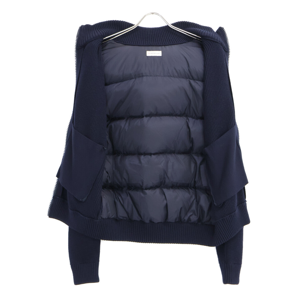 MONCLER モンクレール B20919413500 MAGLIONE TRICOT CARDIGAN ニット/ナイロン切替 フーディダウンジャケット ジャケット