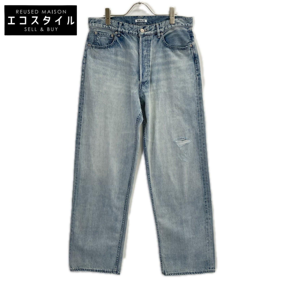AURALEE オーラリー 26年製 FADED SELVEDGE LIGHT DENIM WIDE PANTS ボトムス