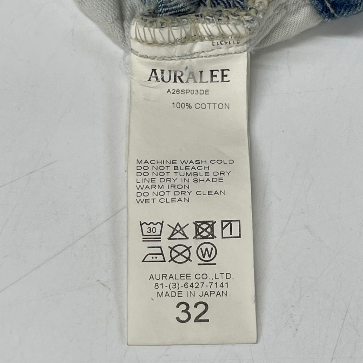 AURALEE オーラリー 26年製 FADED SELVEDGE LIGHT DENIM WIDE PANTS ボトムス