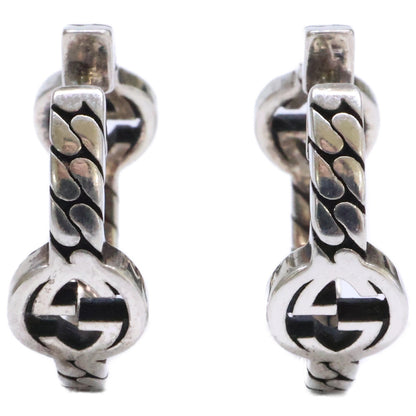 GUCCI グッチ Ag925 インターロッキング フープ ピアス