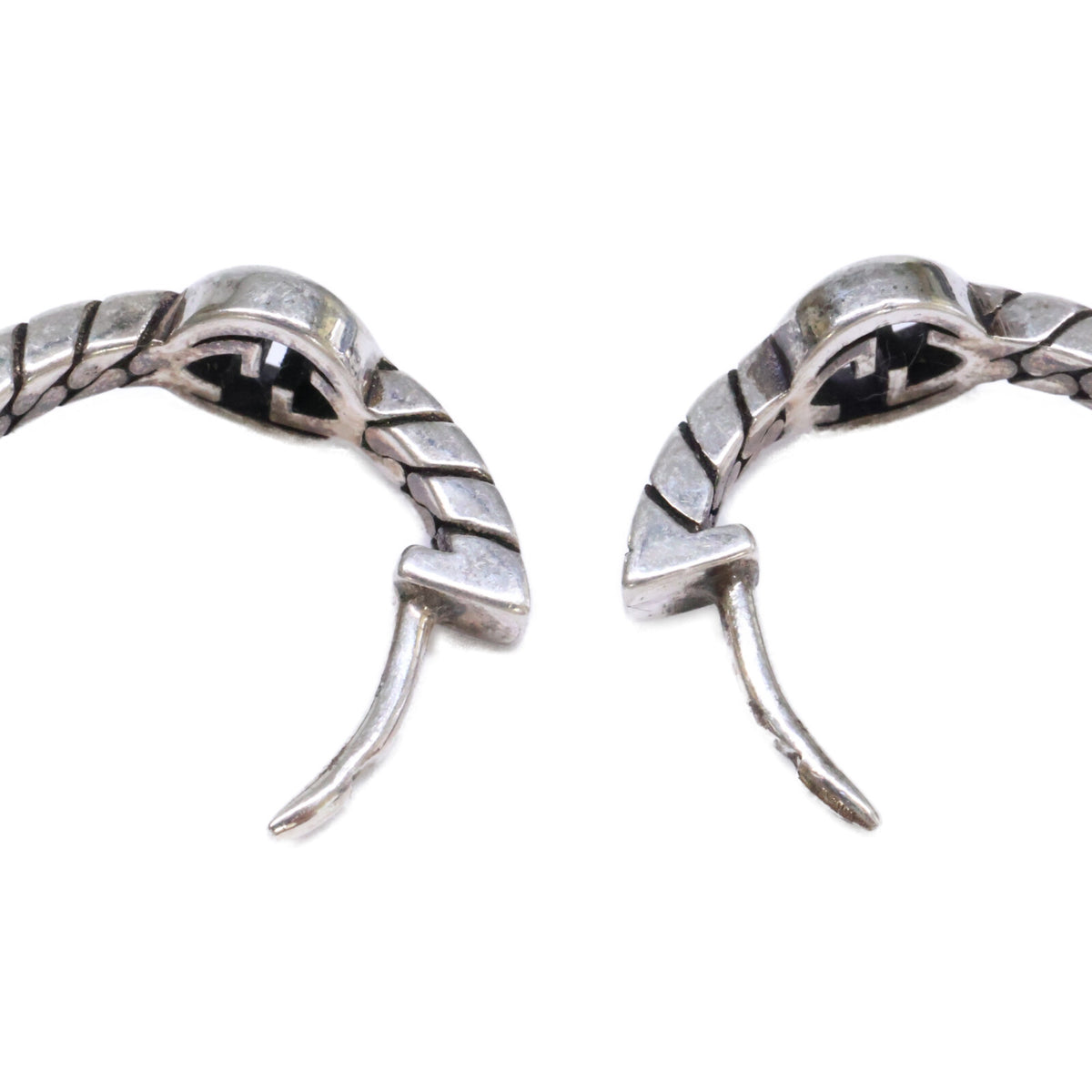 GUCCI グッチ Ag925 インターロッキング フープ ピアス