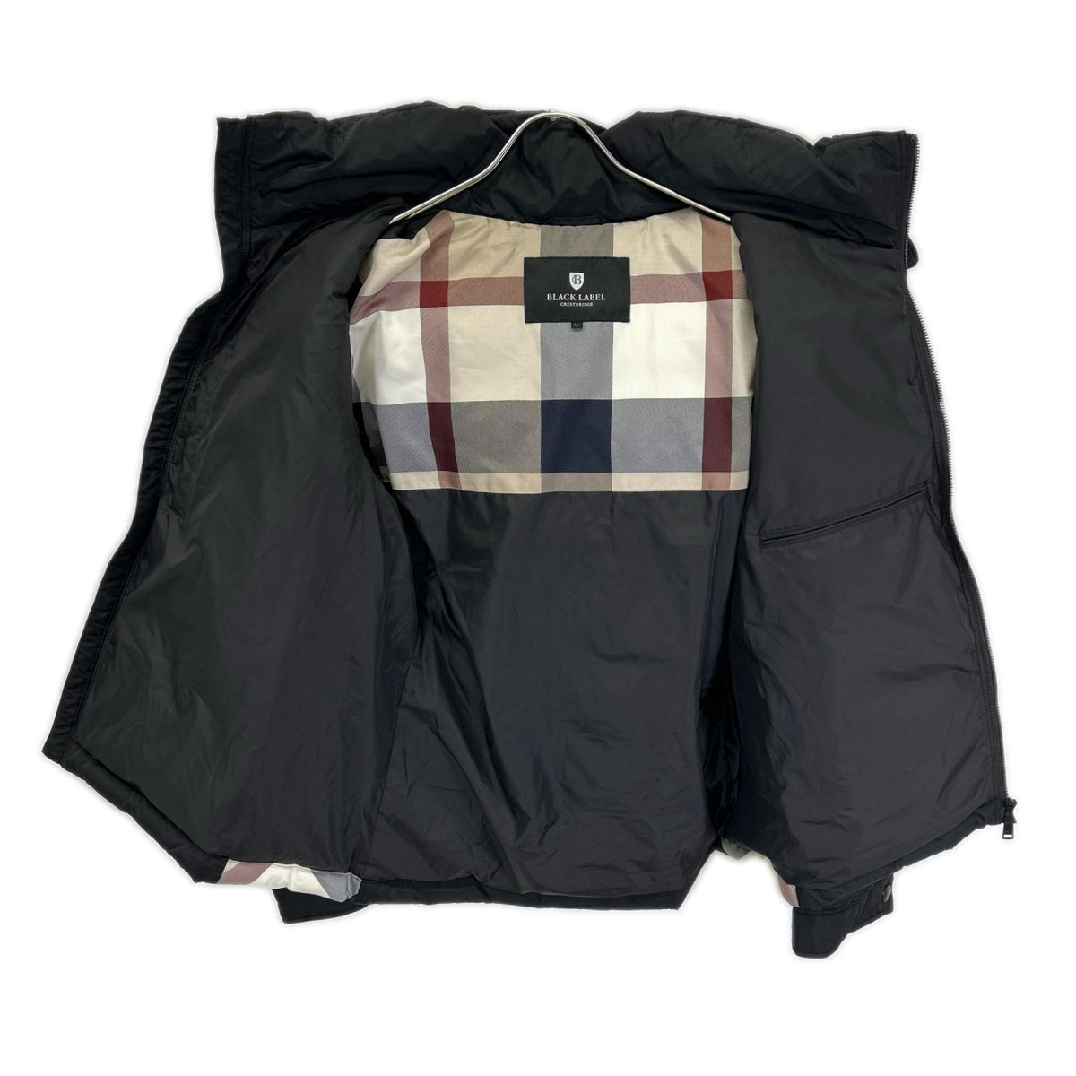 BLACK LABEL CRESTBRIDGE ブラックレーベルクレストブリッジ 51F12-412-09 ブラック デタッチャブルフード付きダウンジャケット ジャケット