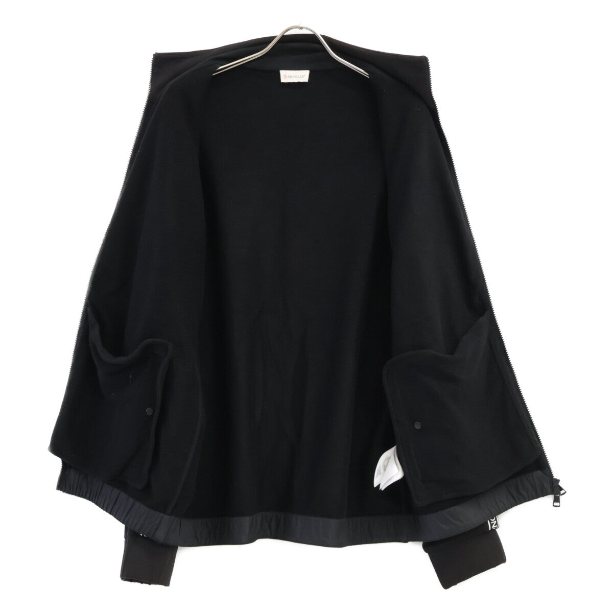 MONCLER モンクレール G20918G00028 MAGLIA CARDIGAN アームロゴ スウェット/ナイロン 切替 ジップアップ ジャケット ジャケット