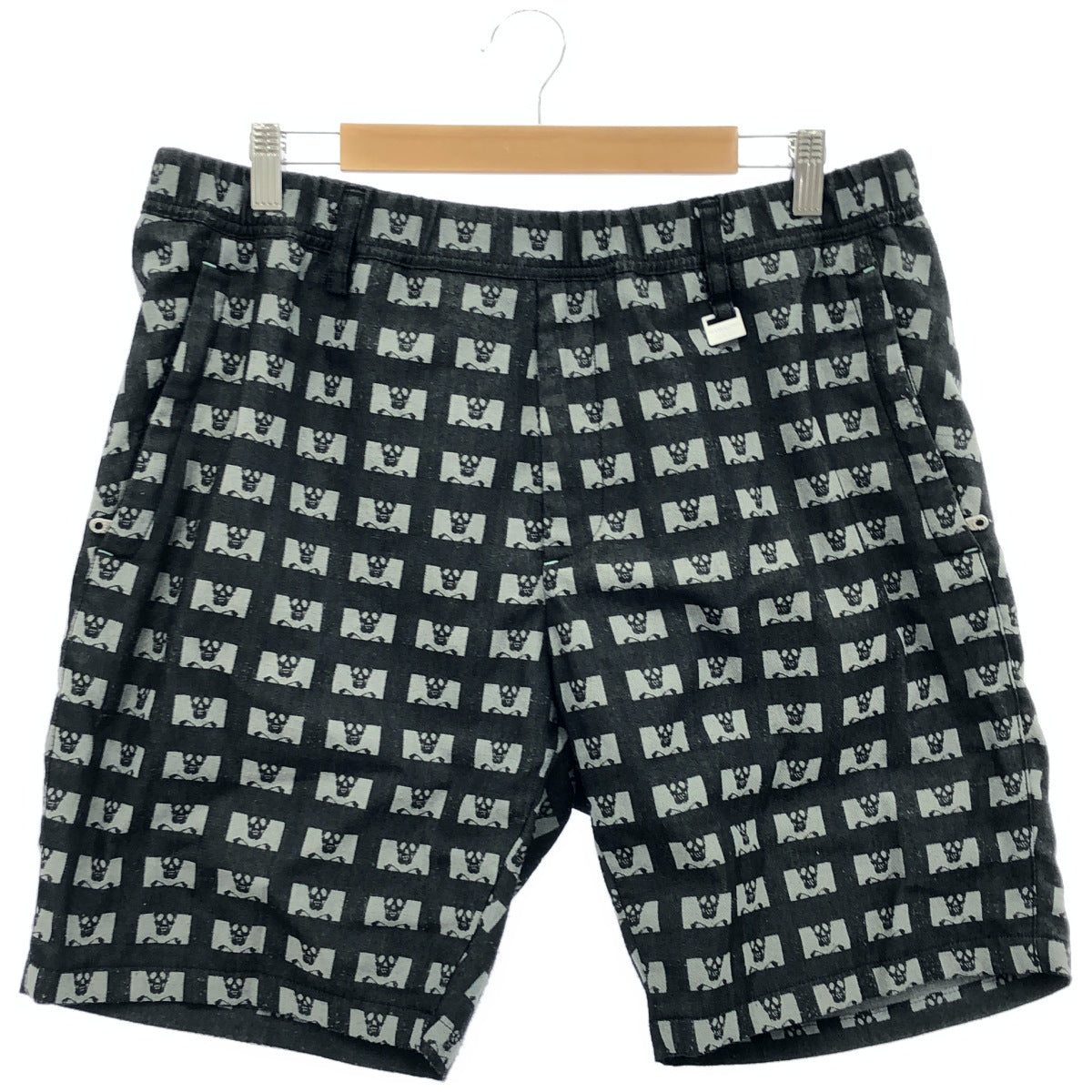 MARK&LONA マークアンドロナ MLM-4B-AT19 グレー スカルロゴ パヴェショーツ パンツ ボトムス