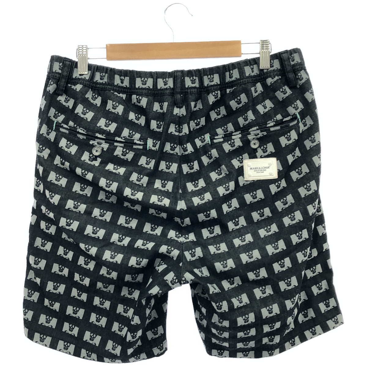 MARK&LONA マークアンドロナ MLM-4B-AT19 グレー スカルロゴ パヴェショーツ パンツ ボトムス