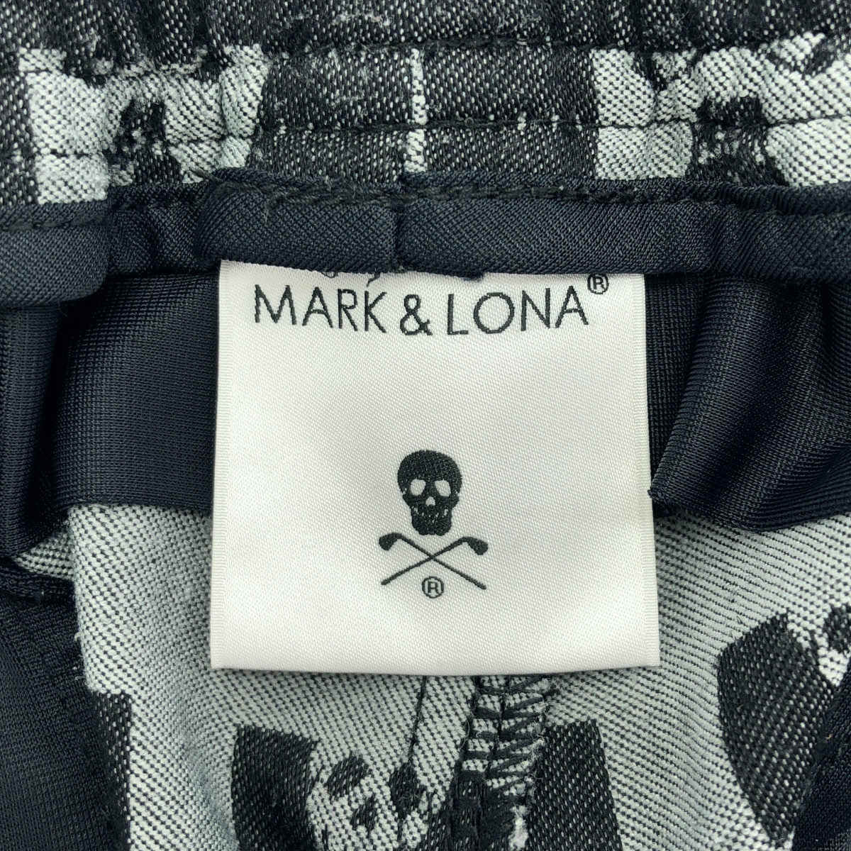 MARK&LONA マークアンドロナ MLM-4B-AT19 グレー スカルロゴ パヴェショーツ パンツ ボトムス