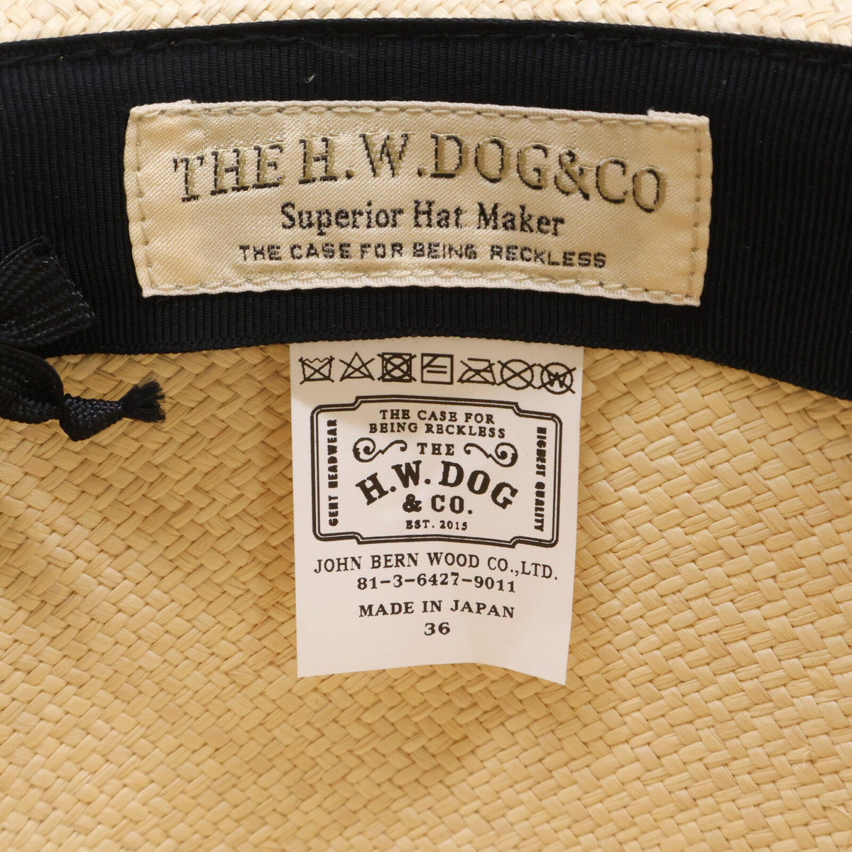 THE H.W.DOG&CO ザエイチダブリュードッグアンドコー 【美品】D-00776 N-PANAMA HAT LONG パナマハット 帽子