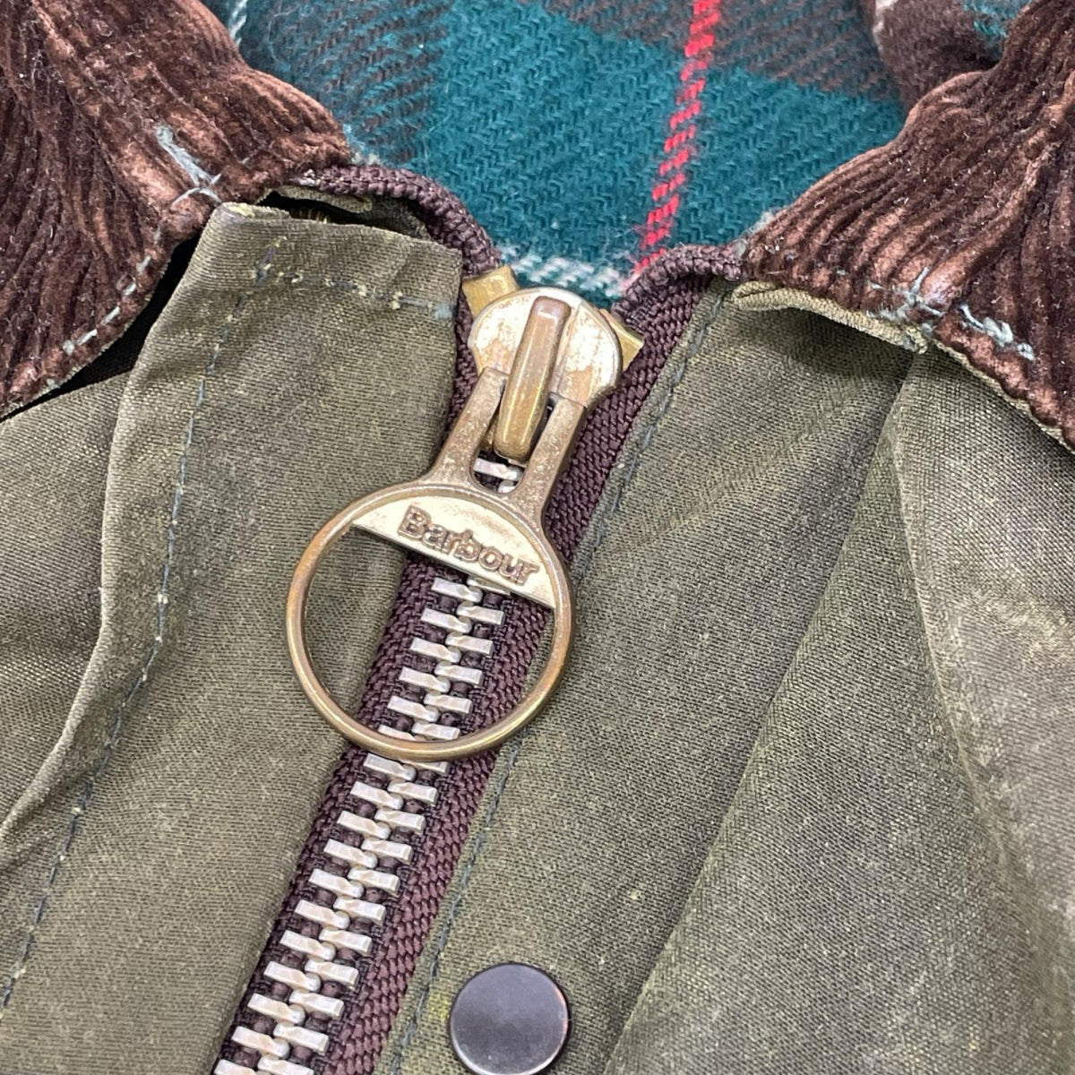 Barbour バブアー 80s 2ワラント NORTHUMBRIA/ノーザンブリア オイルドミドルレングス コート