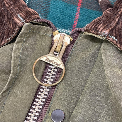 Barbour バブアー 80s 2ワラント NORTHUMBRIA/ノーザンブリア オイルドミドルレングス コート
