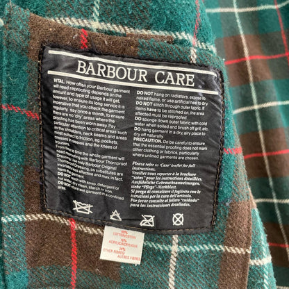Barbour バブアー 80s 2ワラント NORTHUMBRIA/ノーザンブリア オイルドミドルレングス コート