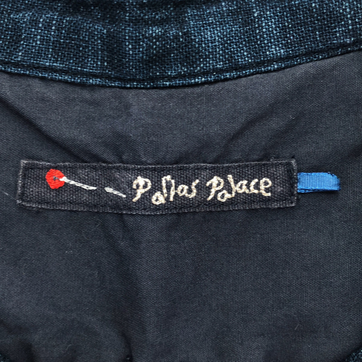 Pallas Palace パラスパレス 19年製 PFOP-9485B インディゴ ハーフボタンワンピース トップス