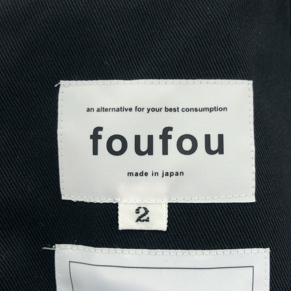 foufou フーフー ブラック 長袖ワンピース トップス