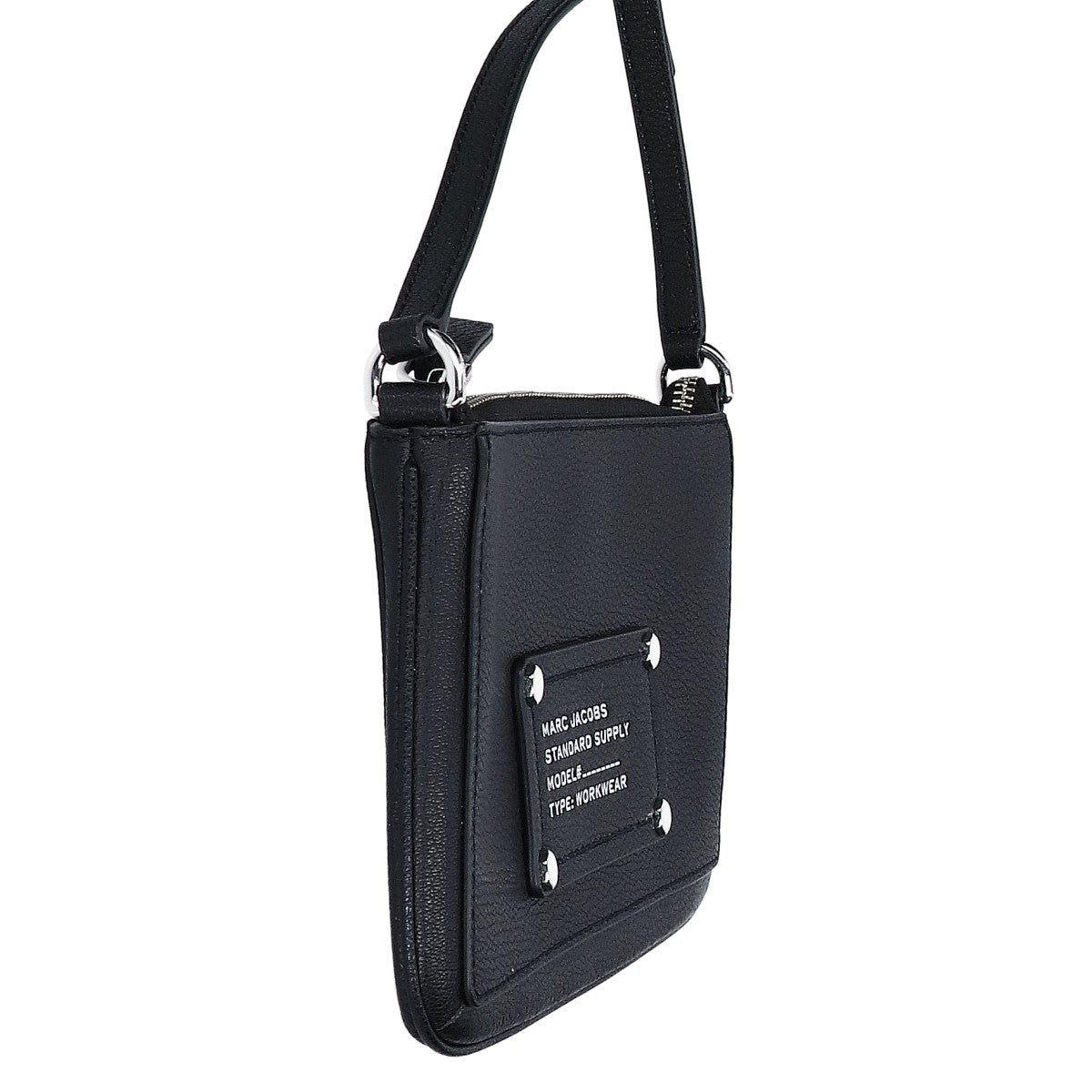 MARC JACOBS マーク ジェイコブス 【美品】4P5SMN001S01 001 ロゴ レザー ショルダーバッグ